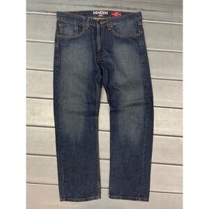 DENIZEN Levis 236 Jeans Mens 34X30 Blue Dark Wash Denim Regular Fit Straight‎